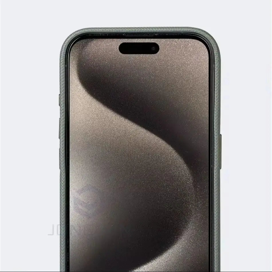 Luxury Diamonds Texture For Magsafe Leather Case For iPhone 13 14 15 16 17 Pro Max Alloy Lens Wireless Charge Accessories Cover
