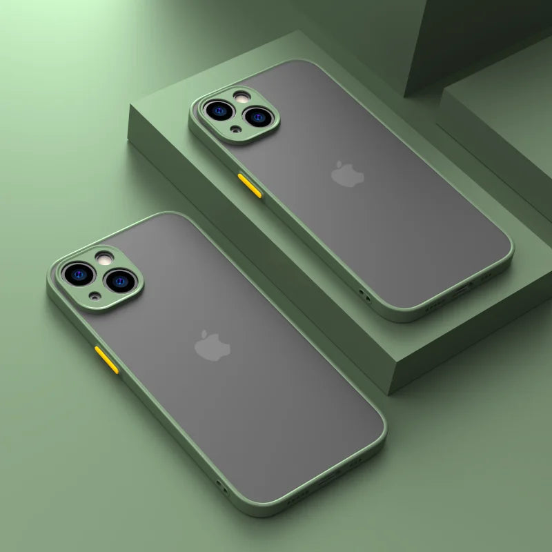 New Armor Bumper Shockproof Phone Case For iPhone 15 11 12 13 Mini 14 Pro XR X Xs Max 7 8 Plus SE 2020 Silicone Hard Cover \';[p