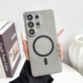 Thin Matte PC Hard For Magsafe Case For Samsung Galaxy S26 S25 S24 S23 S22 Ultra Plus Magnetic Charging Crystal Clear Slim Cover