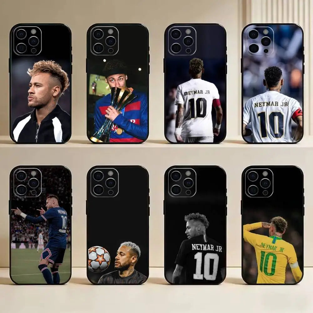 N-Neymar-Brazil-Football-Sport   Phone Case Silicone Soft For IPhone 17 16 15 14 13 12 11 X XR Plus Pro Max Plus