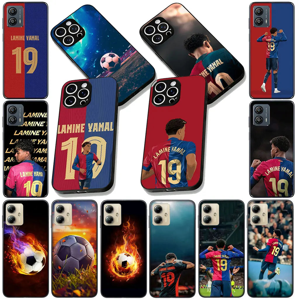 Soft Phone Cover for Xiaomi Redmi 15 9A 9C NFC 7A 9T Note 9 8 7 8T 15c A5 Case Soccer No 19 Spain Football Star No 19 Casing