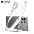 Anti-Drop Airbag Shockproof Case For Samsung Galaxy S26 S25 Edge S24 S23 S21 FE S22 Ultra Plus Clear Silicone Soft Thin Shell