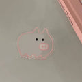 Korean Cute Cartoon Linear Pigle Grip Tok Griptok Phone Holder Stand Support For iPhone 15 Samsung Universal Accessoriess Holder