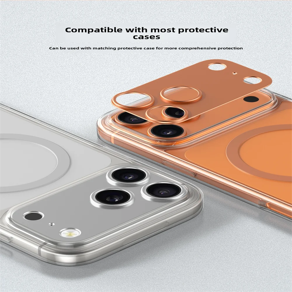 1-3Set Ultra HD Alloy Metal Camera Film for IPhone Air 17 Pro Max Anti-Scratch Tempered Glass Lens Ring Protector Accessories
