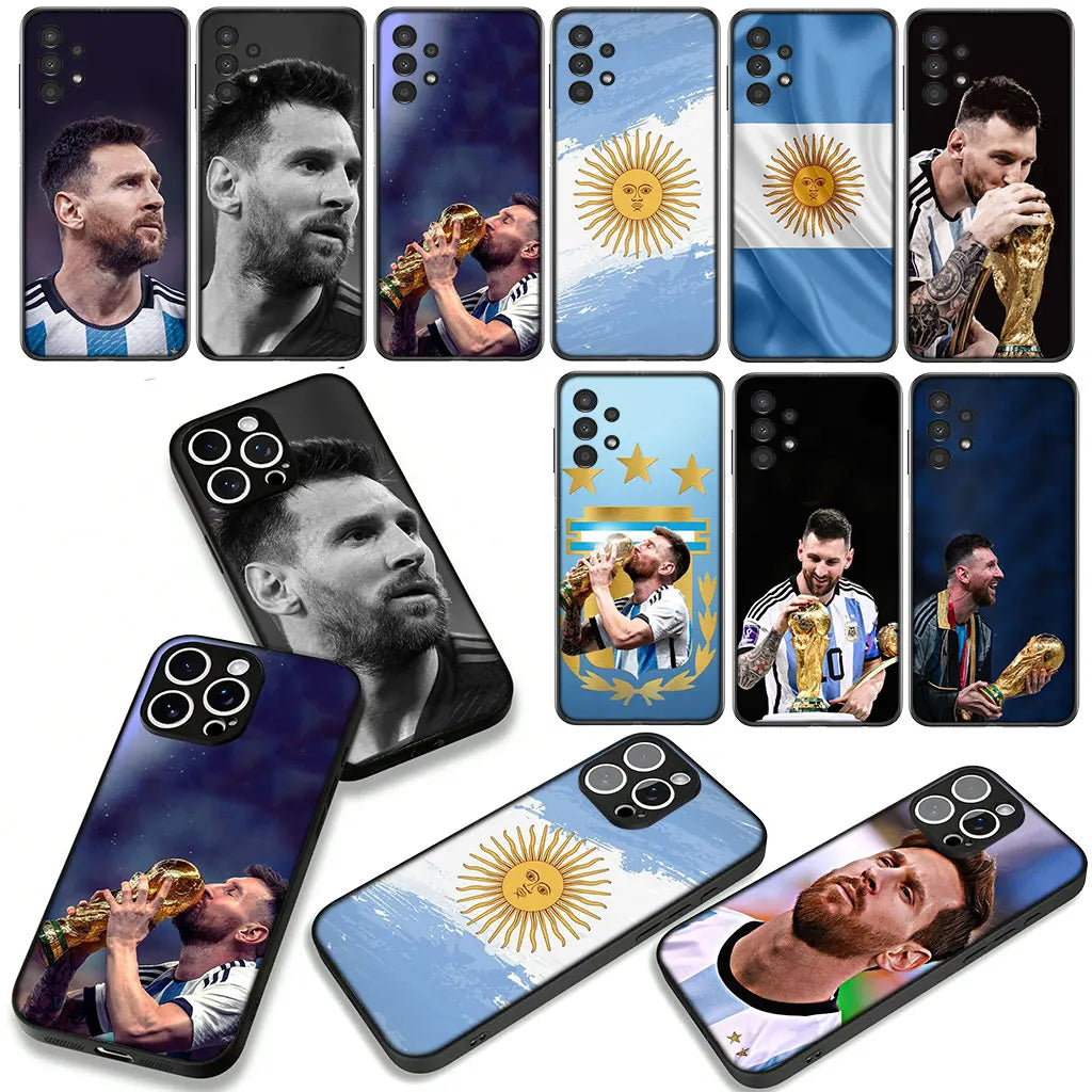 Argentina Flag Football Number 10 Champion Cover for Xiaomi Redmi Note 11 15 9 10 Pro Plus 8 A5 9A 9T 10A 10C 9C NFC 15C 8T Case