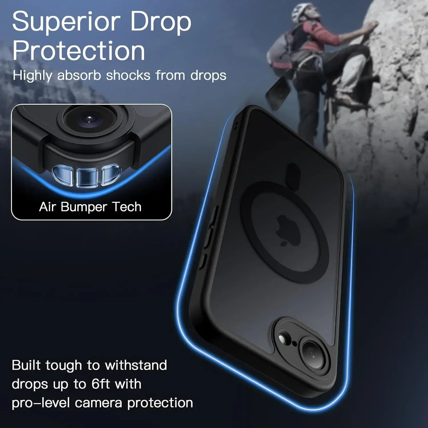 For Magsafe  Matte Clear Magnetic Wireless Charge Shockproof Cover Case For iphone 17 16E 16 15 14 13 Pro Max Plus Case