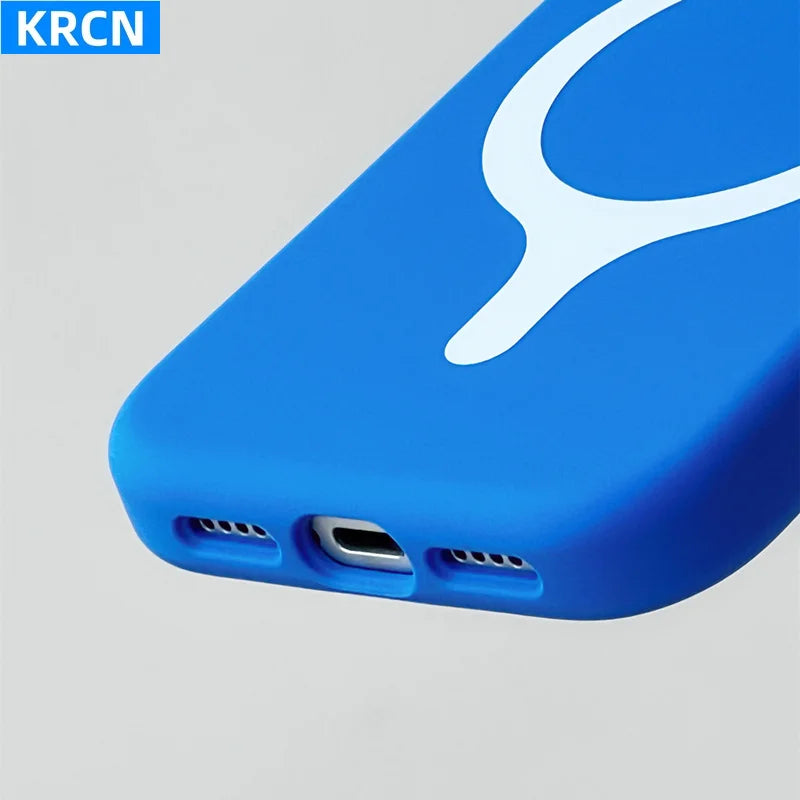 Original Liquid Silicone for MagSafe Phone Case For iPhone 17 17pro max 16 Pro Magnetic Wireless Charging Soft Shockproof Cover