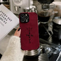 leather soft phone case for iphone 16 15 14 plus 13 12 11 pro max 16e cover Luxury Anti drop funda jack streetwear cases carcasa