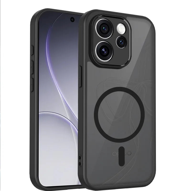 Case For OPPO Reno 15 Pro Max 15F 14F 13F 12F Matte Clear Magnetic Shockproof Cover For OPPO Reno 13  14 15 Pro Mini
