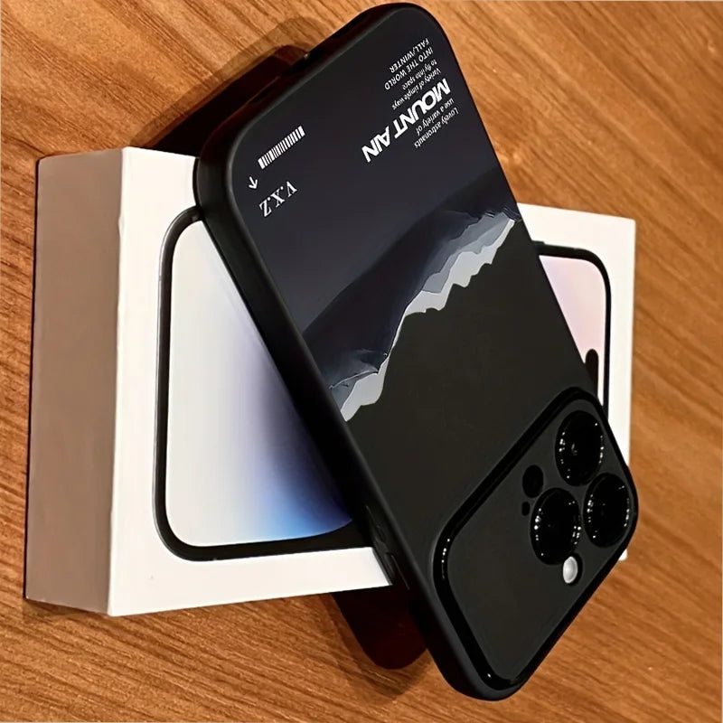Phone Case For iPhone 17 15 11 16 Pro Max 13 12 Pro Max Air 16 Plus X XR XS Fashion Mountains And Rivers Scenery Silicone Cover