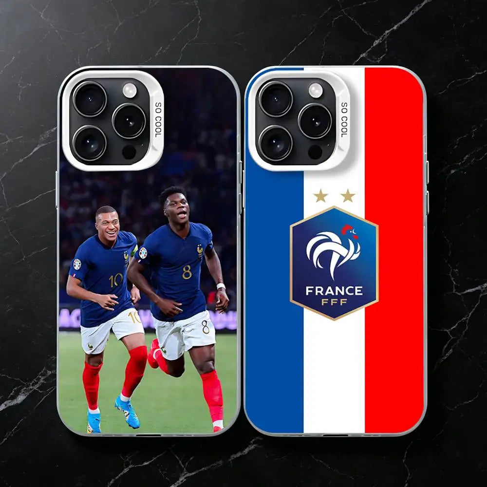 France Francia Football Team Phone Case for iPhone 17 16 Max Mini 15 14 13 Pro Plus 12 11 X XS Air Premium Protector