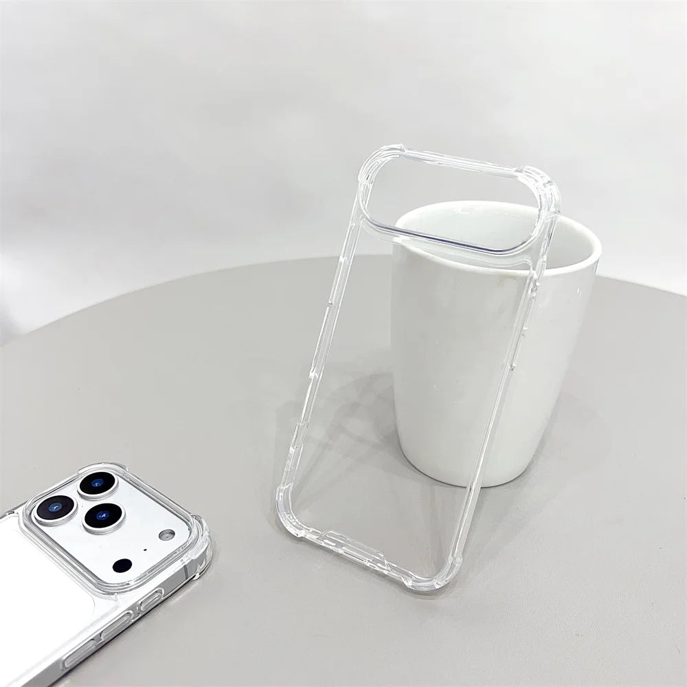 Airbag Anti Fall Crystal Phone Case for iPhone 17 Pro Max 17 Pro 17 Air 16  15 14 13 12 11 XR XS 7 8 Plus Back Slim Back Cover