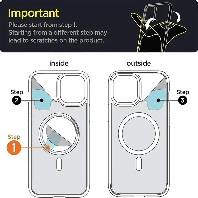 Magnetic Original Clear Case For iPhone 17 16 15 14 13 12 11 Pro Max Plus mini Air Funda For Magsafe Silicone Transparent Cover