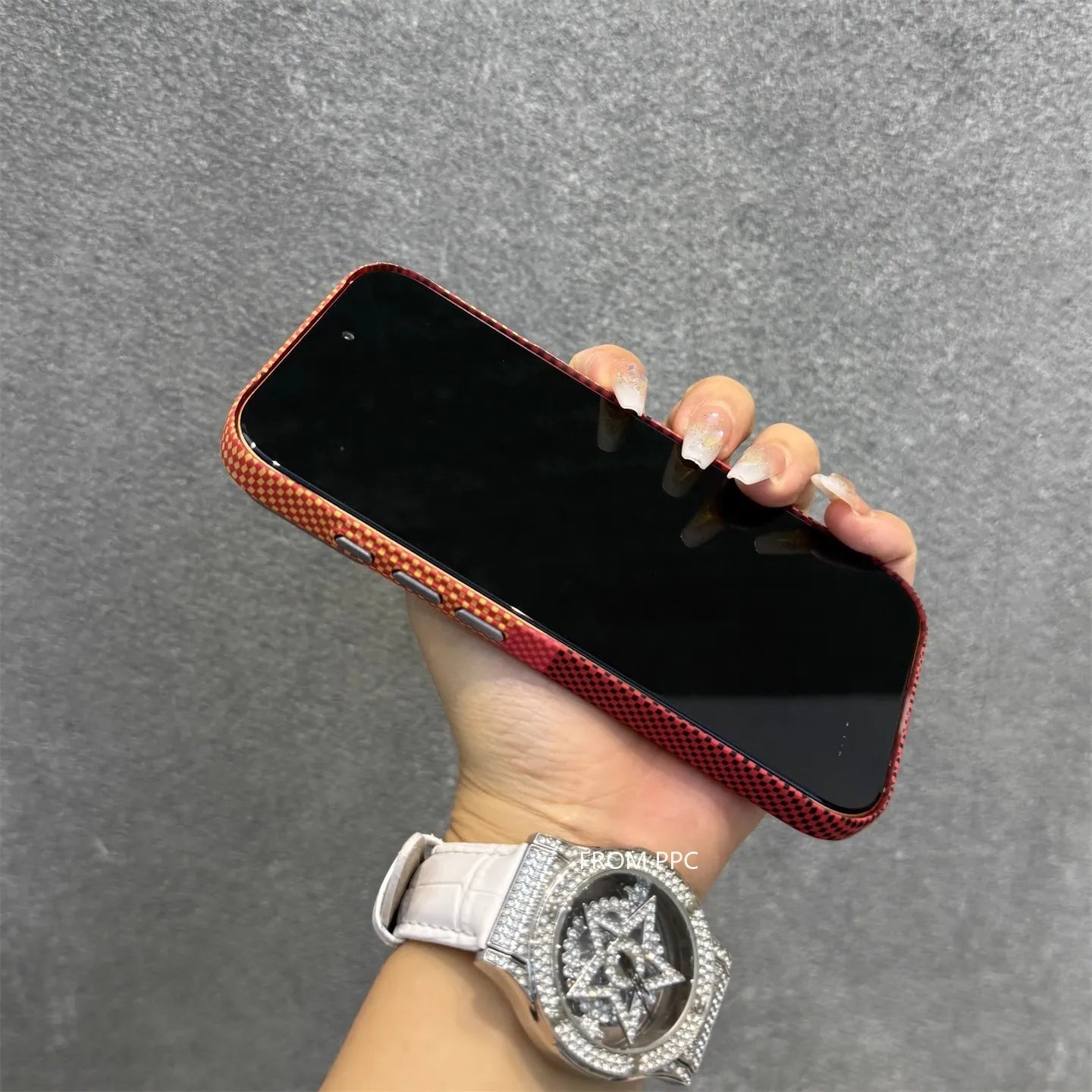 Orange Mountain Peak Phone Case Cover for iPhone 17 16 Pro Max Carbon Relief Hard PC Magnetic Shell Camera Lens Protection Coque