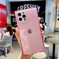 Luxury Fluorescent Color Transparent Phone Case For iPhone 17 Pro Max Air 16 15 14 13 12 11 Plus Soft Shockproof Bumper Cover