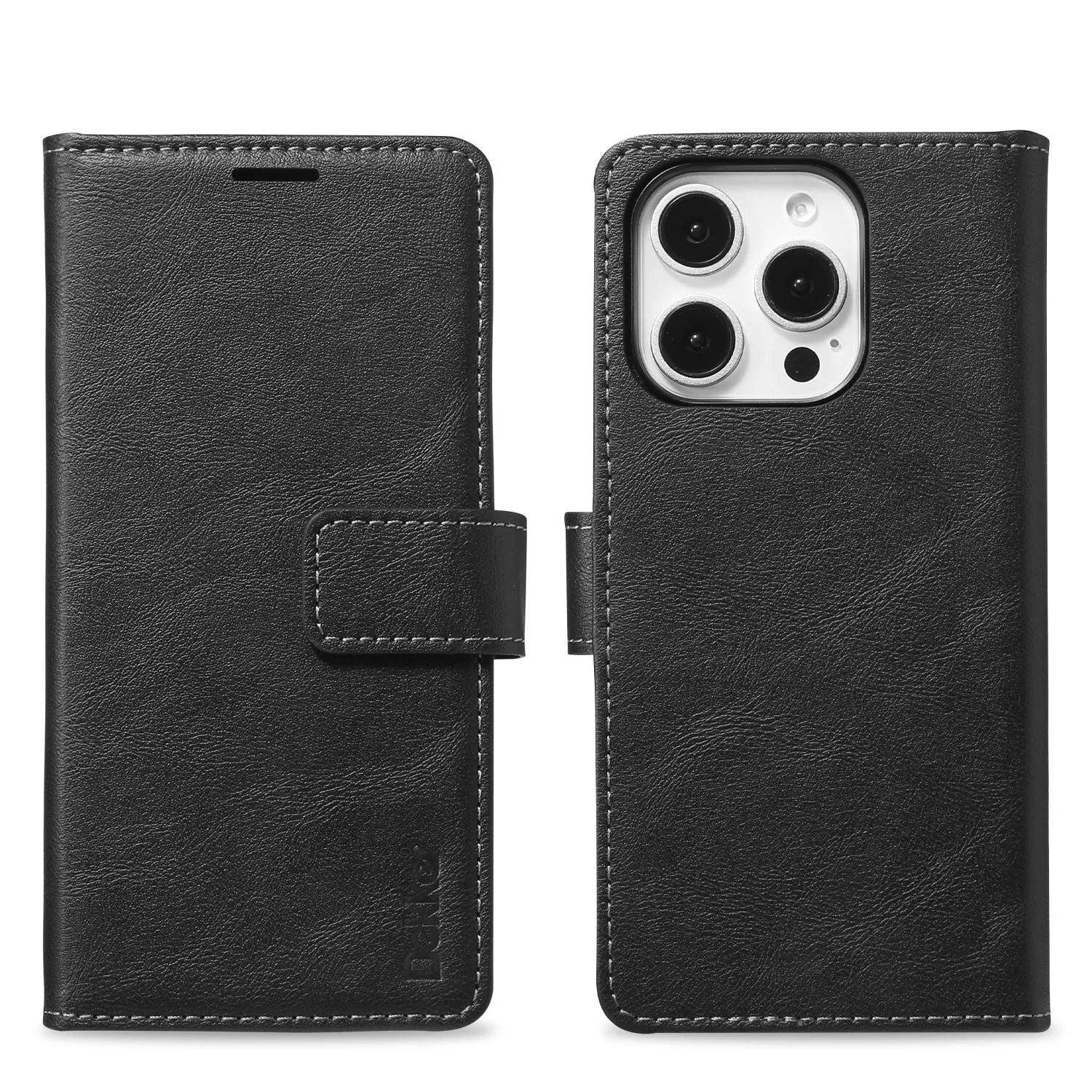 2 in 1 Detachable Card Solt Magnetic Wallet Leather Case For iPhone 16 Pro Max 15 Plus 14 13 12 Flip Bag Business For Magsafe