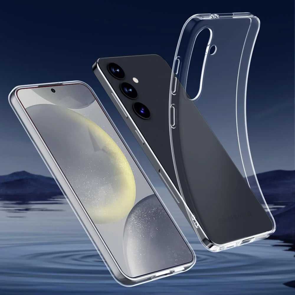 Ultra Thin Silicone Soft Case For Samsung Galaxy S24 S23 FE S22 Ultra Clear Back Cover Case For Samsung S24+ S 23 22 24 Plus TPU