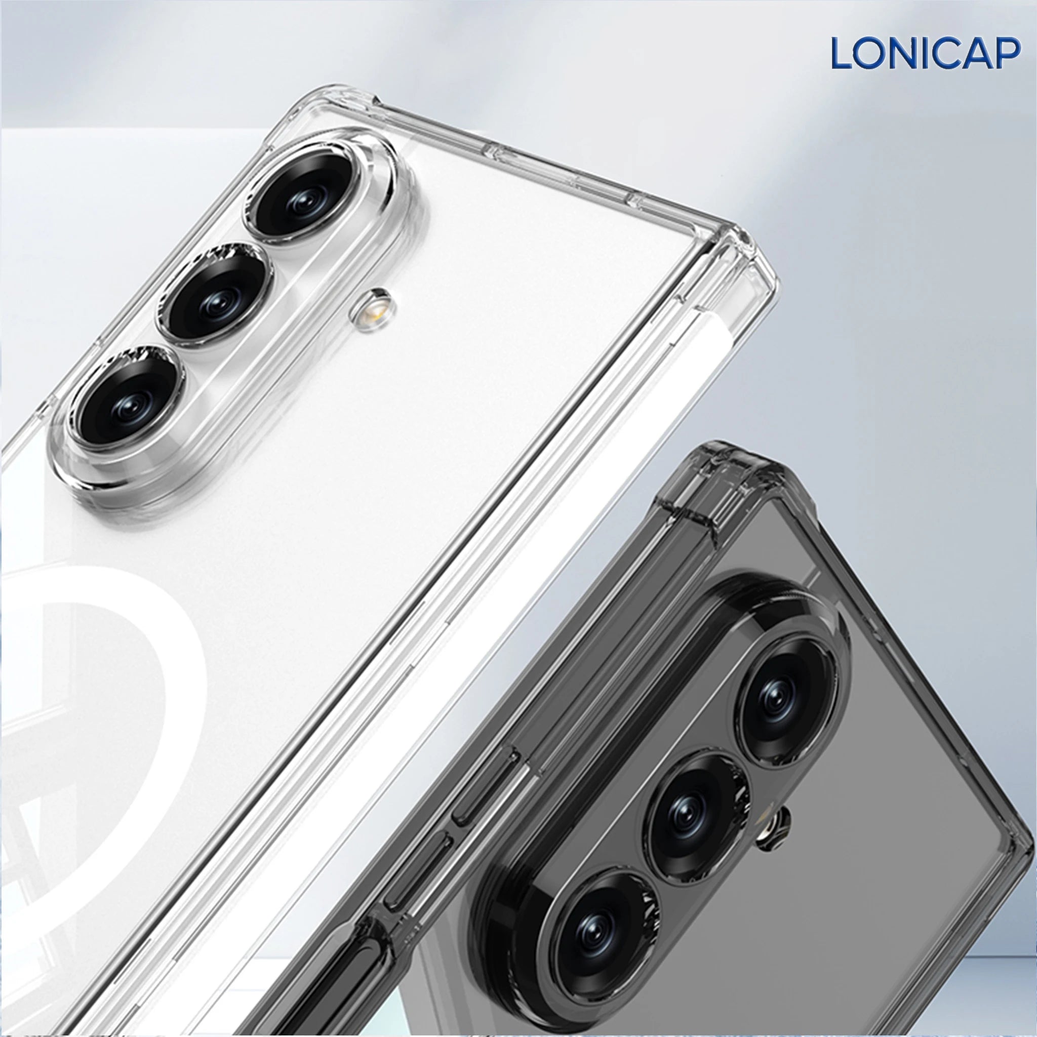 Phone Case For Samsung Galaxy Z Fold 8 Ultra Magnetic Clear Airbag Shockproof Soft Cover Hinge Cover Side Bag Luxury Slim Guards