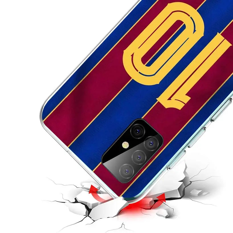 FootBall SuperStar Number C 7 10 Case Phone Cover for Samsung Galaxy A16 A15 A14 A13 A56 A55 A54 A53 A36 A35 A34 A33 A26 A25 A24