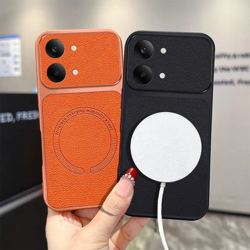 For POCO X8 Pro/X8 Pro Max Case New Lychee Pattern Magnetic Ultra-Thin Cover For Xiaomi Poco X8 Pro Max Wireless Charging Funda