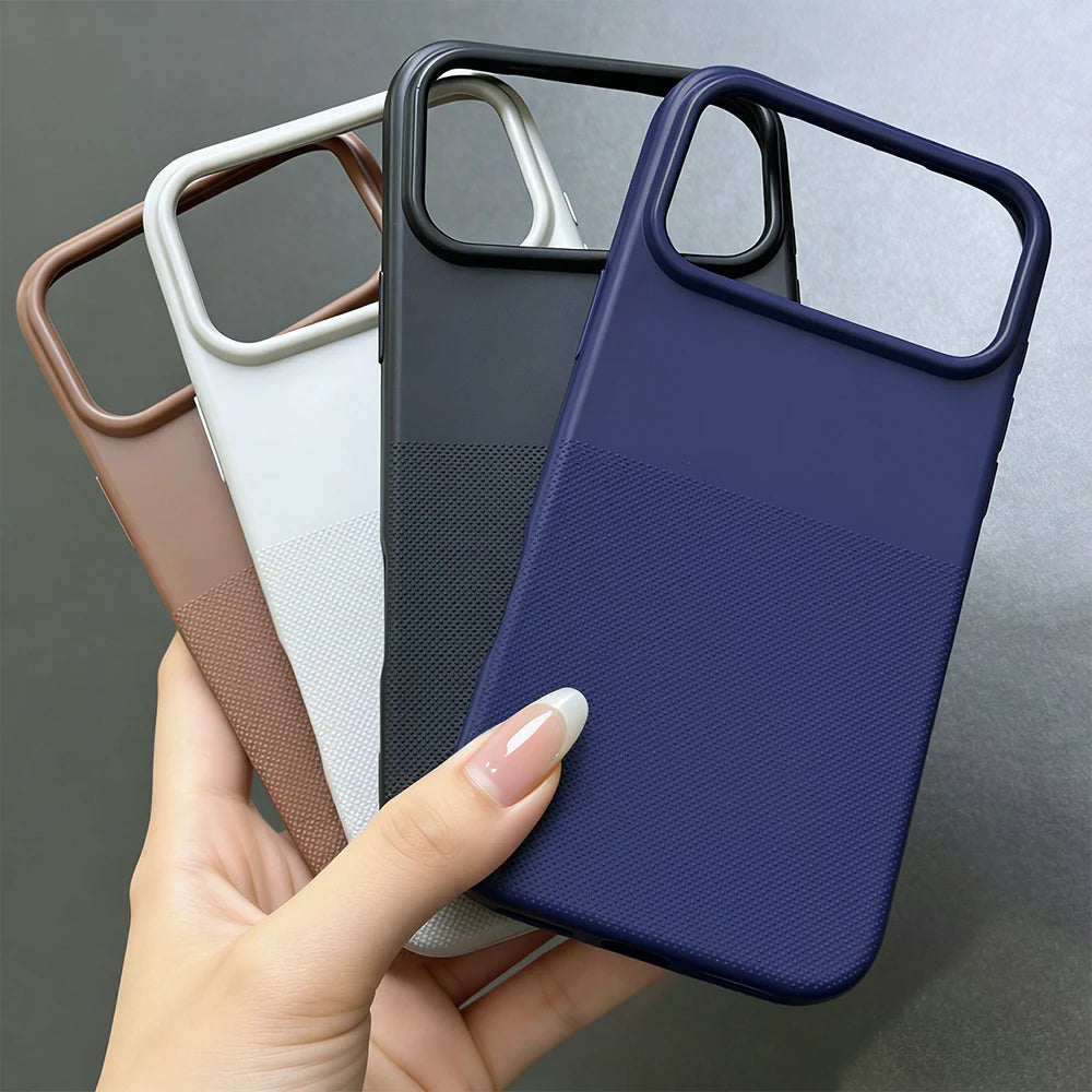 Luxury Matte Texture Soft TPU Phone Case For iPhone 17 Pro Max 16 15 14 13 12 11 Pro Max Slim Frosted Shockproof Protect Cover