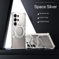 X mechanical gear phone case For Samsung Galaxy S26 S25 S24 S23 Ultra with Stand 360° Rotation Magsafe Bumper Protective Cover