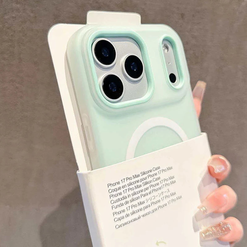 Luxury Candy Color 2 IN 1 Magnetic Case For iPhone 17 Air 16 15 14 13 12 11 Pro Max Plus For Magsafe Wireless Charge Matte Cover