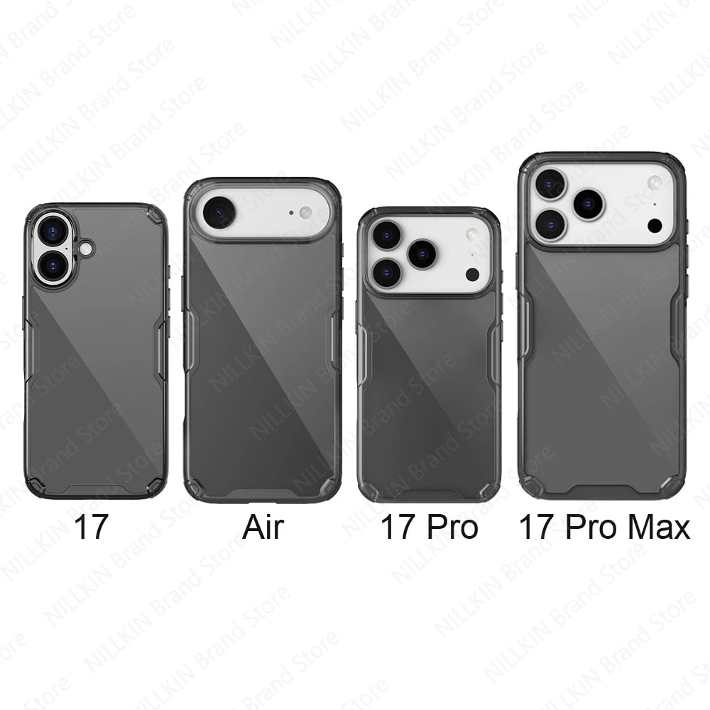 Nillkin For iPhone 17 Pro Max / 17 Pro Case Nature TPU Pro Transparent Shockproof Ultra-Clarity Back Cover For iPhone17 / Air