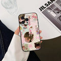 Cute M-monchichiS Kawai Phone Case For IPhone 1716 15 14 13 Pro Max 11 12 Mini X Xs XR Black Silicone Cover