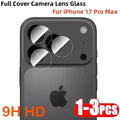 1-3PCS New 9H Ultra HD Camera Lens Glass for IPhone 17 Pro Max 16 15 Plus Air Back Camera Lens Protector Full Cover Anti Scratch