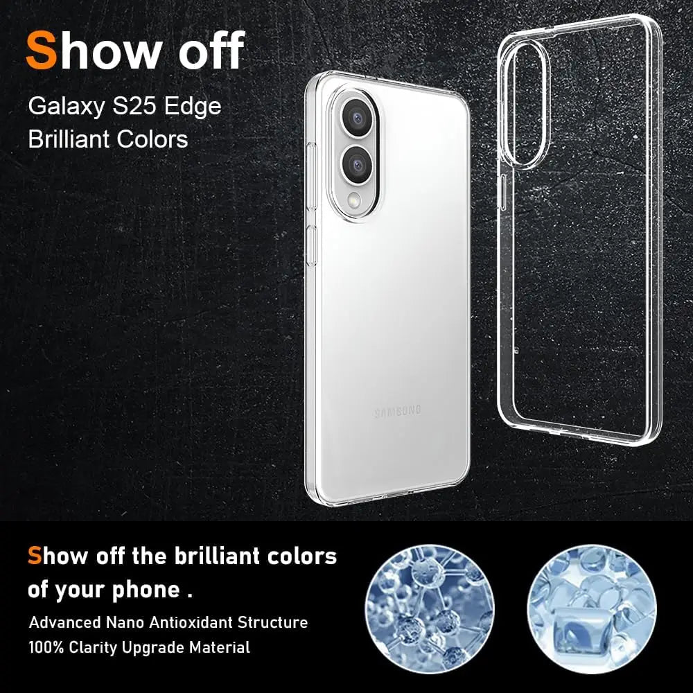 Crystal Clear Silicone Soft Case For Samsung Galaxy S25 S24 S23 S21 FE S22 Ultra Plus Transparent Ultra Thin Cover For S25 Edge