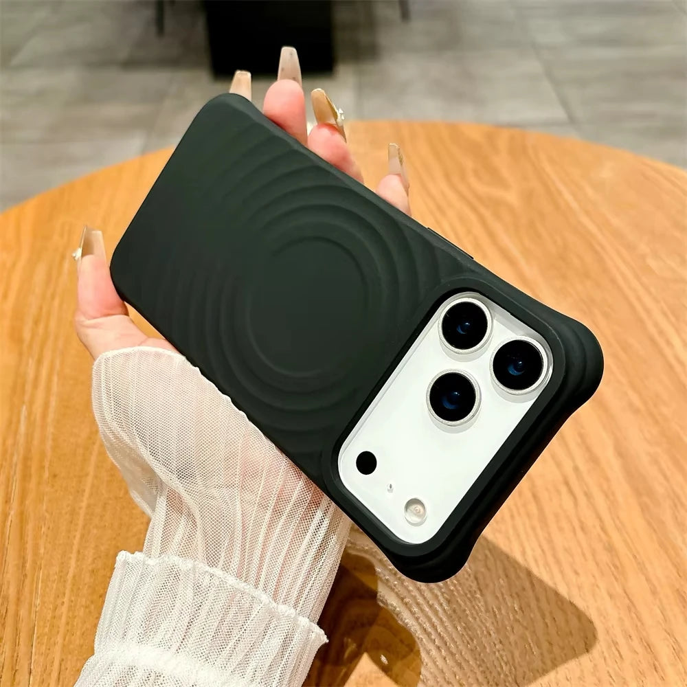 Case For iPhone 17 Pro Max Magnetic Candy Silicone Phone Case iPhone Air 16 15 14 11 12 13 Pro For Magsafe Soft Shockproof Cover