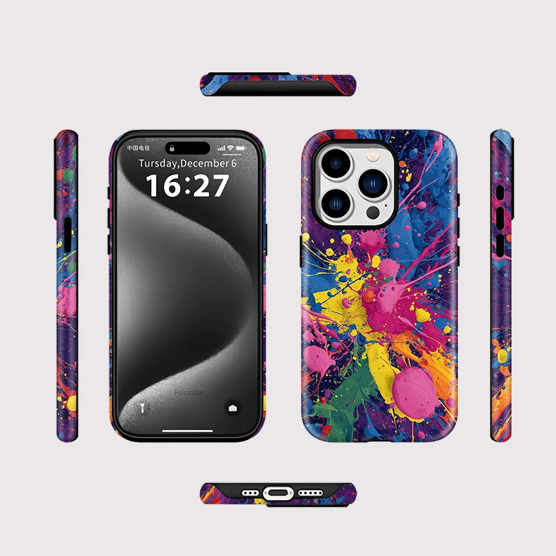 Fcicicase Art Painting Phone Case For iPhone 17 14 12 11 13 15 16 Pro Max 16 15 14 Plus Air Matte Magnetic For MagSafe Cover
