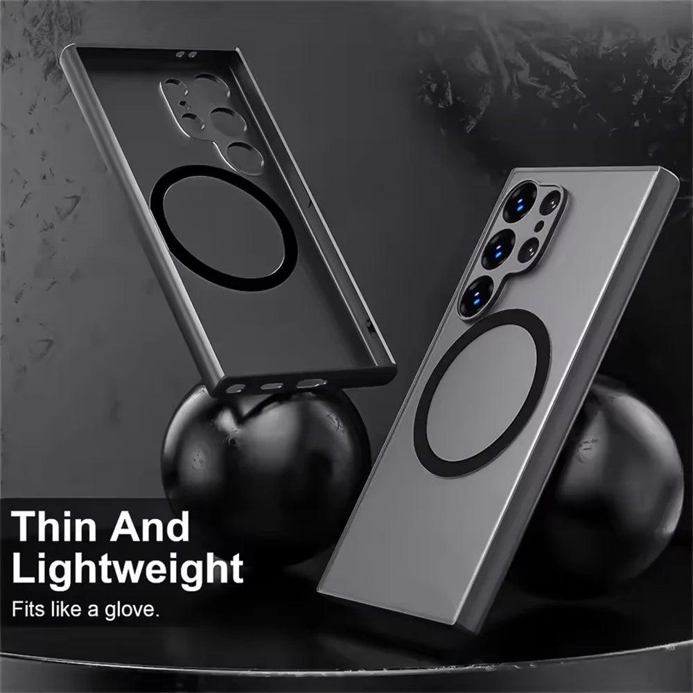Luxury Candy Color 2in1 Magnetic Phone Cases for iPhone 17 16 13 12 11 14 15 Pro Max Matte Clear for Magsafe Cover for iPhone 17