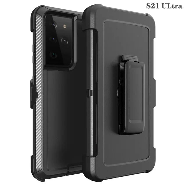 3 IN 1 For Samsung Galaxy S25 S26 ULTRA S25 S26 Plus S25 Heavy Duty Shockproof Armor +Belt CliP Phone Case