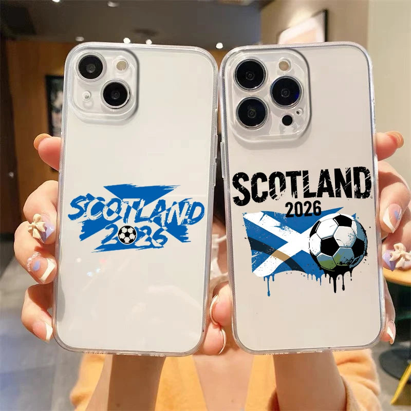 Scotland Football Champion 2026 Phone Case For iPhone 17 16 15 14 13 12 11 Pro Max SE 7 8 Plus soft Shockproof TPU Clear Cover