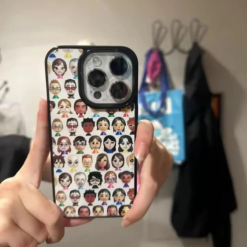 Full Screen Character Avatar Personalized Cute Creative Phone Case For iPhone 17 AIR 16 15 14 13 12 11 PRO MAX 7 8 PLUS Cover