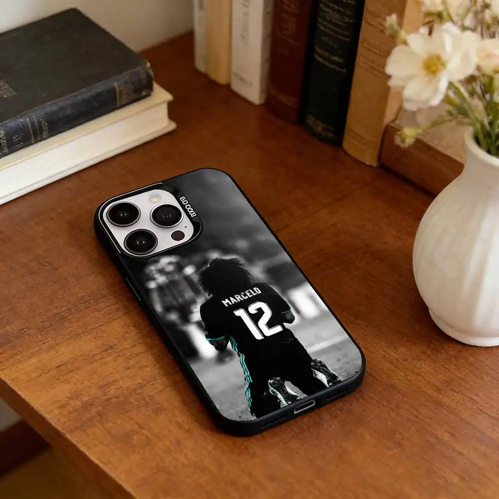 M-Marcelo F-Football Star  Phone Case For iPhone 17,16,15,14,13,12,11 Plus,Pro Max,XS,Colorful Silver Black Cover
