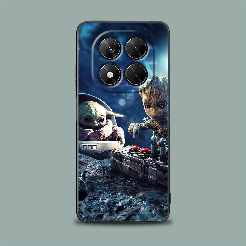 Yodas Groots Baby Phone Case For Redmi 15C 14C 13C 12C Back Cover For Redmi Note 15 14 13 12 Pro Plus 11 10 8 Pro Silicone Case