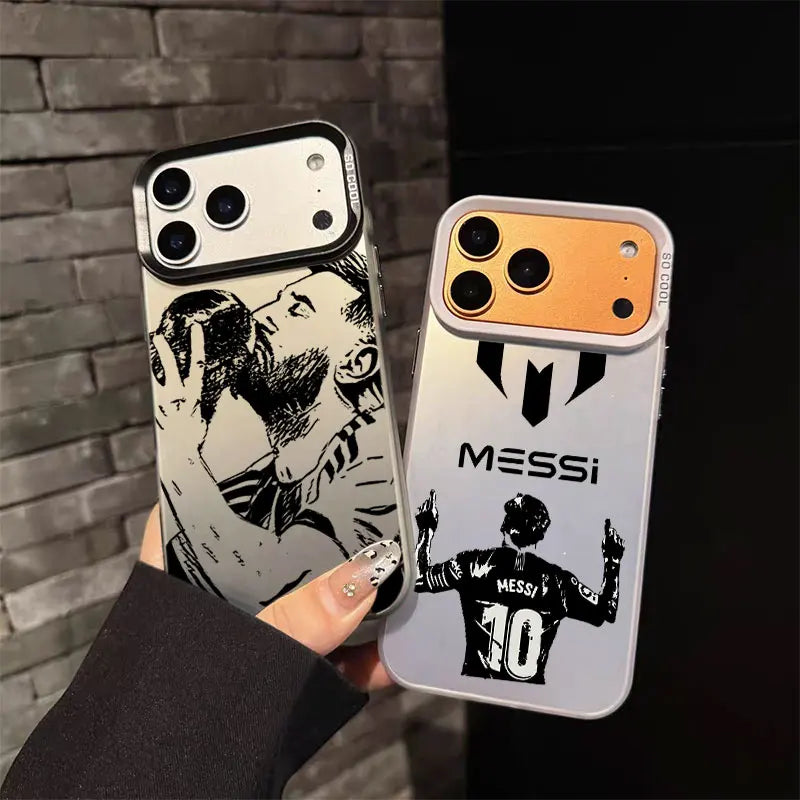 Football Star 10 Phone Case For M-Messies iPhone 17 17e 16 15 14 13 12 11 mini Pro Max 8 7 Air Plus Anti Fall Matte Back Cover