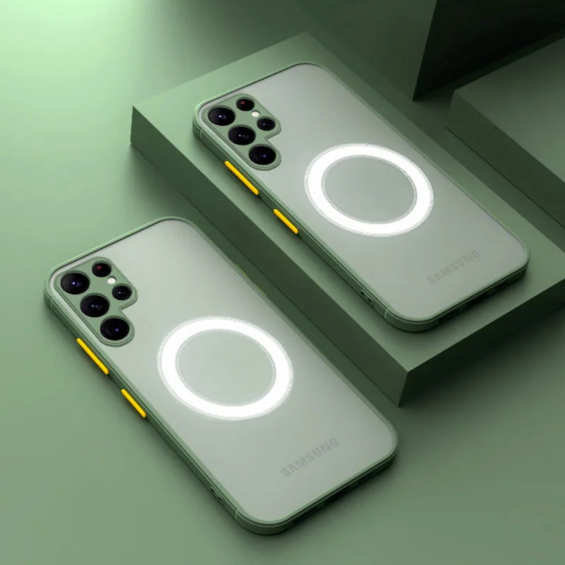 Magsafe Shockproof Cases For Samsung Galaxy A57 A55 A25 A35 A54 A37 A17 A07 A56 A36 A26 A16 A52 S 5G M07 Magnetic Charging Cover