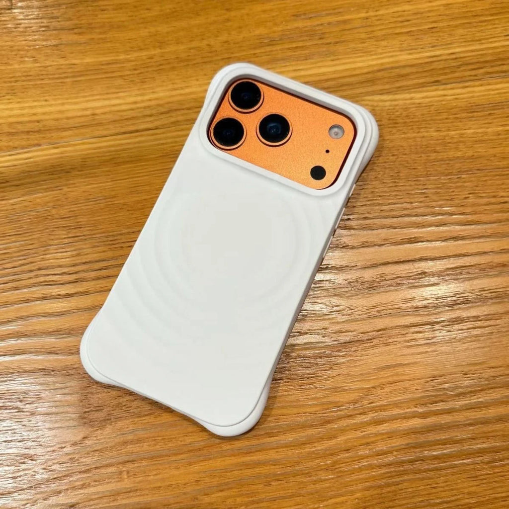 White Ripple Silicone Ripple Silicone Case for IPhone 14 15 16 17 Pro Max Case - Protective Magnetic Case