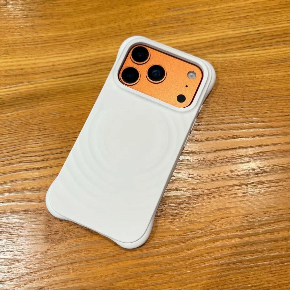 White Ripple Silicone Ripple Silicone Case for IPhone 14 15 16 17 Pro Max Case - Protective Magnetic Case
