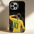 N-Neymar Jr 10 Brazil Football  Phone Case For iPhone 17,16,15,14,13,12,11 Plus,Pro Max,XS,Colorful Silver Black Cover