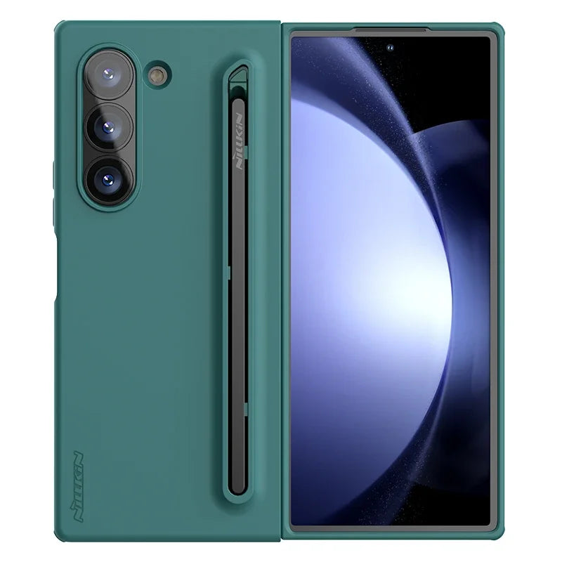 For Samsung Galaxy Z Fold 6 5G Case NILLKIN Flex Pure Fold Case (S Pen version) Liquid Silicone skin-friendly Back Cover Fashion