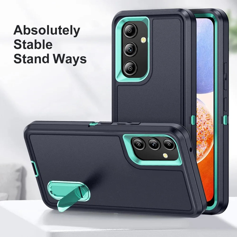 Rugged Military Grade Anti-Drop Matte Case With Kickstand For Samsung Galaxy S26 Plus S25 S24+ S23 FE S22 Ultra Protector Cover