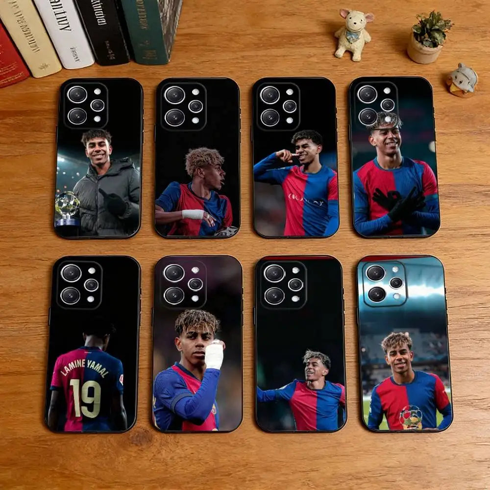 L-Lamine Yamal Barcelona Football  Phone Case Silicone Soft For IPhone 17 16 15 14 13 12 11 X XR Plus Pro Max Plus