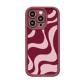 Fashionable Red Lines Soft Phone Case For iPhone 16 Pro Max Case iPhone 17 13 15 16 11 14 12 Pro Max XR 7 8 Plus Simple Cover