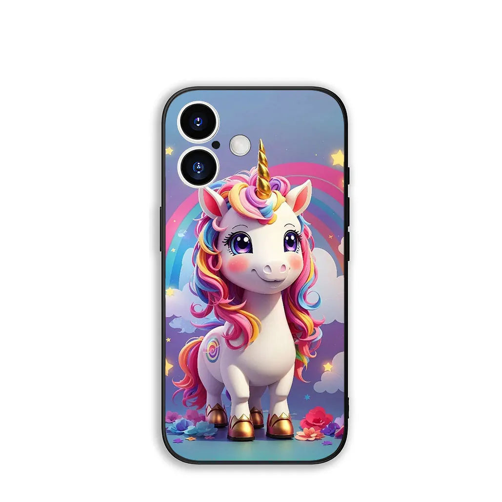 Cover for Samsung Galaxy S25 S23 S22 S24 FE Ultra S10 Plus A05 A06 A15 A16 A26 A35 S10E Case Wallpaper Unicorn Lovely Poster