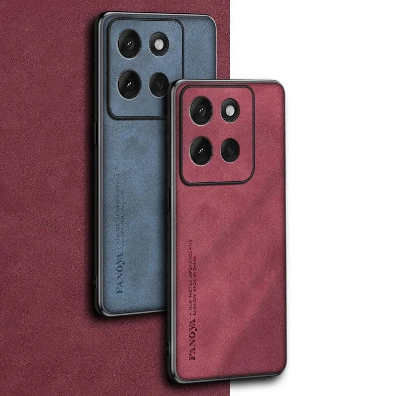 EUCAGR For Motorola Moto G56 G67Power G77 Sheepskin PU Leather Shockproof Silicone Phone Cases For Moto G06 G86 Back Cover Coque